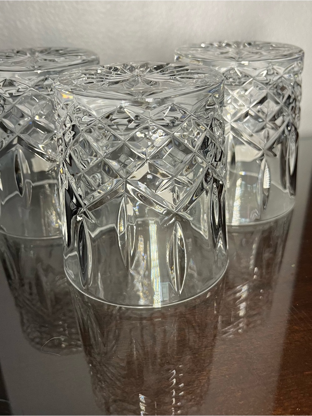 SET OF 3 Marquis by Waterford Markham Double Old Fashion Crystal Glasses NEW - Picture 10 of 15